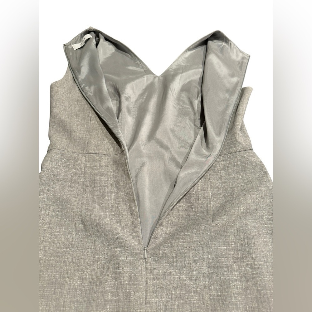 Reiss Thea Sheath Dress Tailored Gray Wool Blend Womens Size 6 - Picture 7 of 15